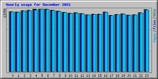 Hourly usage for December 2021